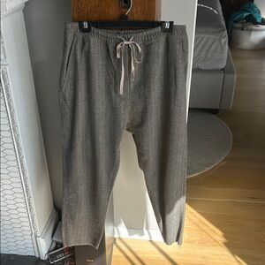 ZARA Draw-String Pinstripe Pants